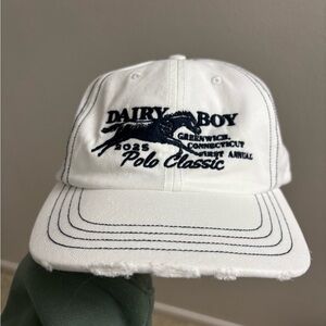 Dairy Boy White Polo Classic Embroidered Baseball Cap